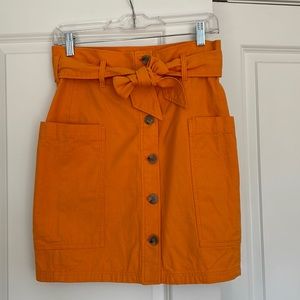 & Other Stories Cotton Blend Workwear Skirt